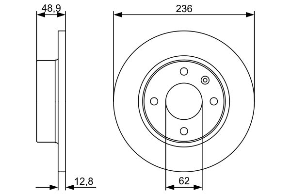 0 986 479 491 BOSCH féktárcsa