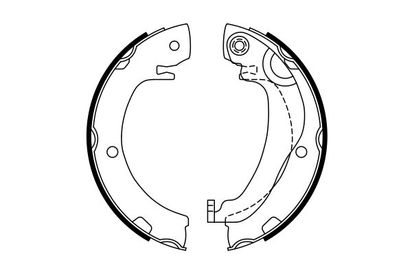 Brake Shoe Set, parking brake 0 986 487 763