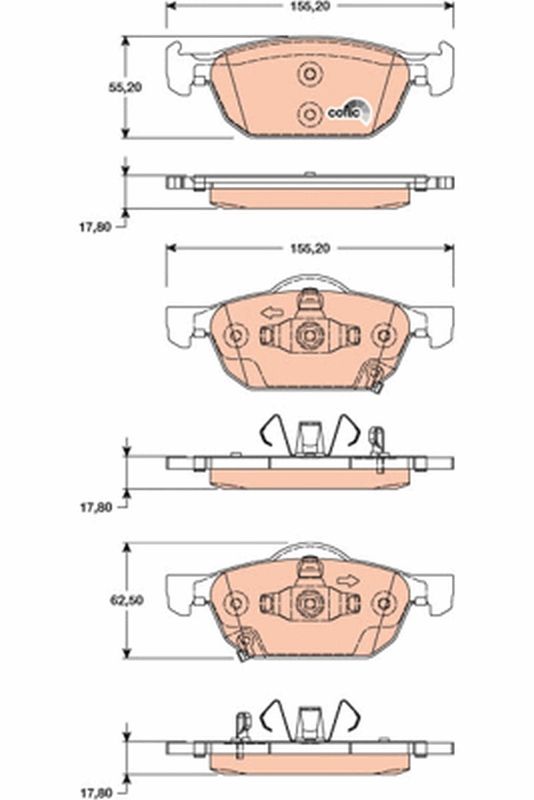 Brake Pad Set, disc brake GDB3476