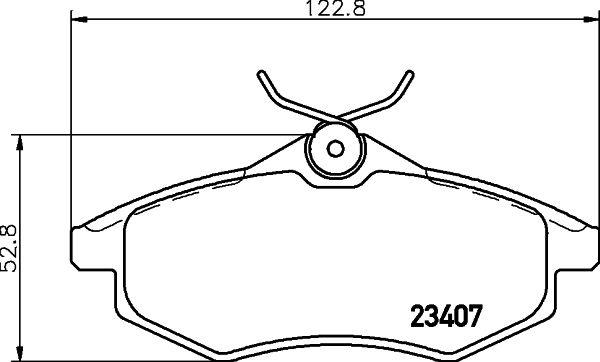 Brake Pad Set, disc brake 8DB 355 010-161