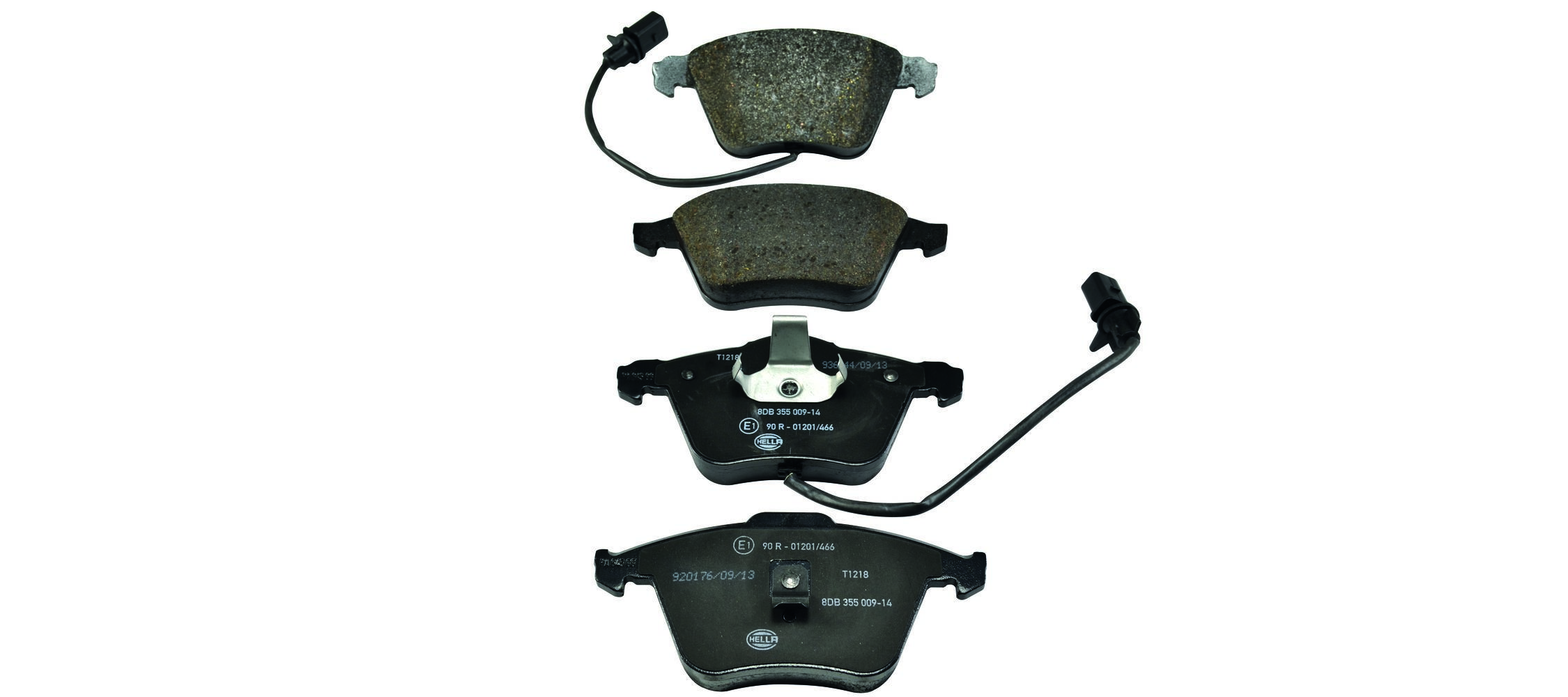 HELLA 8DB 355 009-141 - Bremsbelagsatz, Scheibenbremse