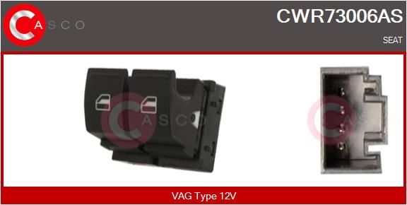CASCO CWR73006AS - Schalter, Fensterheber