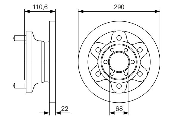 Brake Disc 0 986 479 S95