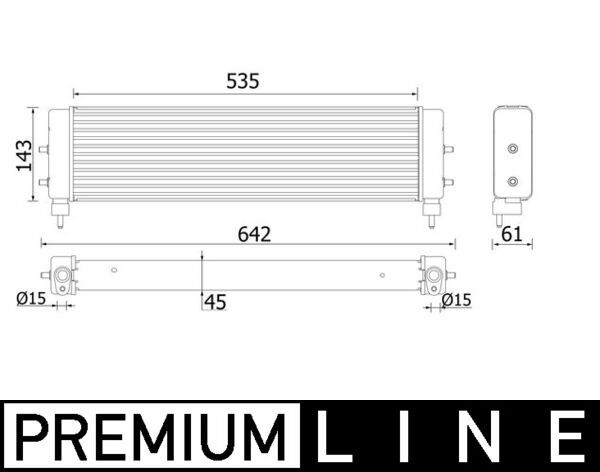 MAHLE CLC 94 000P Oil Cooler, engine oil