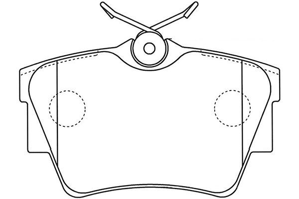 BP-6608 KAVO PARTS fékbetétkészlet, tárcsafék