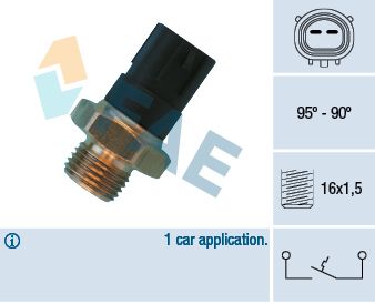 Temperature Switch, radiator fan 36490