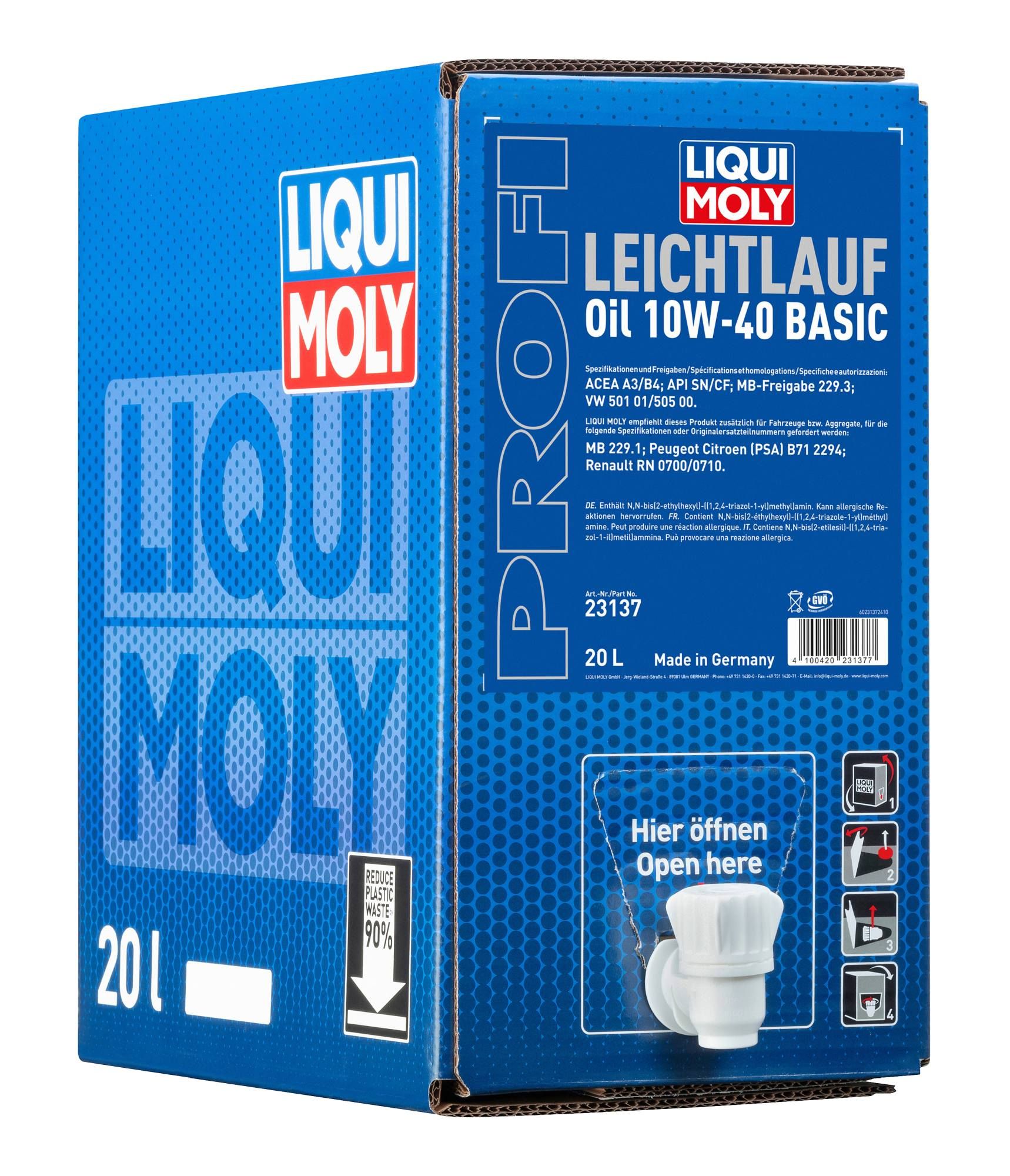 LIQUI MOLY 23137 - Profi Leichtlauf 10W-40 Basic