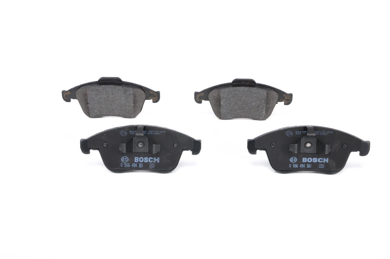 Brake Pad Set, disc brake 0 986 494 381