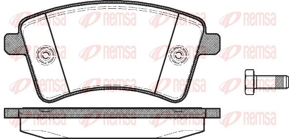 Brake Pad Set, disc brake 1351.00