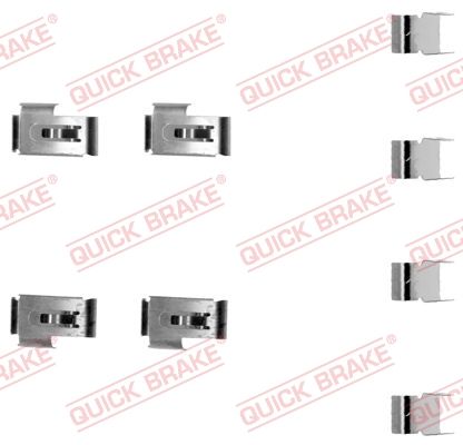 QUICK BRAKE 109-1198 - Zubeh&ouml;rsatz, Scheibenbremsbelag