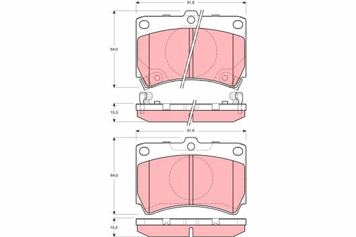 Brake Pad Set, disc brake GDB3206