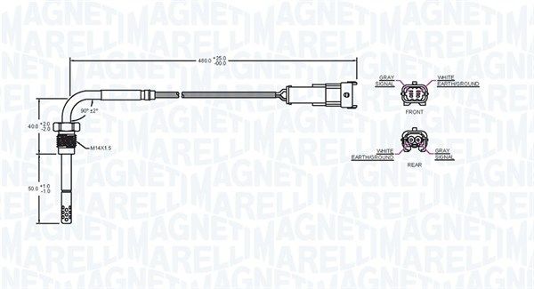 Sensor, Abgastemperatur