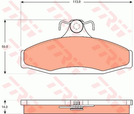 TRW DISC BRAKE PADS - TecDoc Only