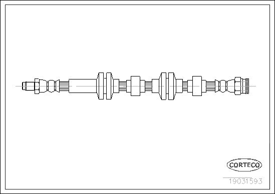 FLEXIBLE DE FREIN ALFA ROMEO 166  0705