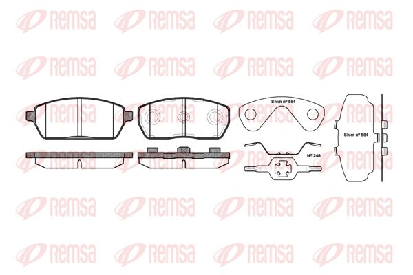Premium Front Brake Pad Set Premium Front Brake Pad Set