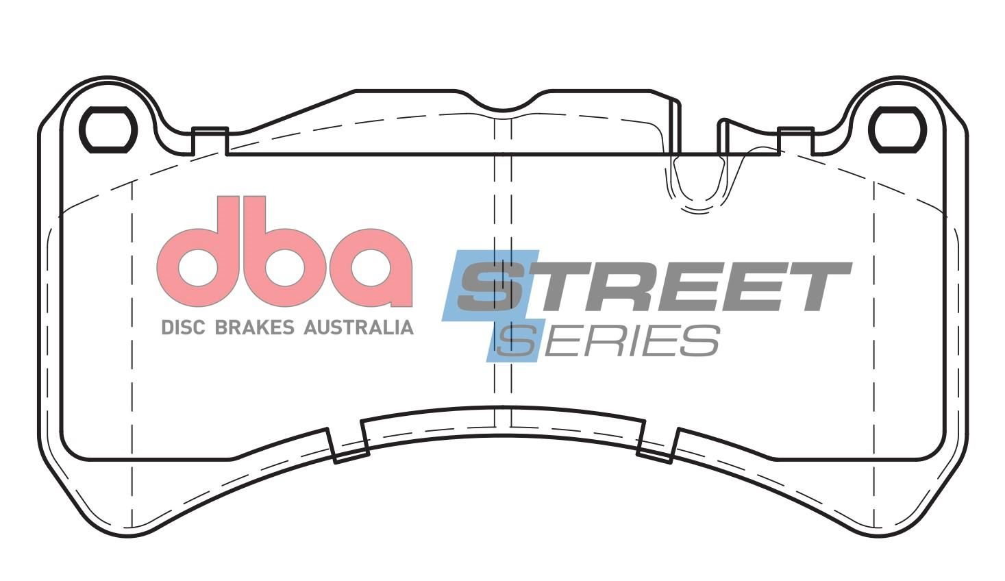 DBA SS STREET SERIES BRAKE PADS [ Ford / Mercedes Brembo 2004 - on  F ] - TecDoc Only