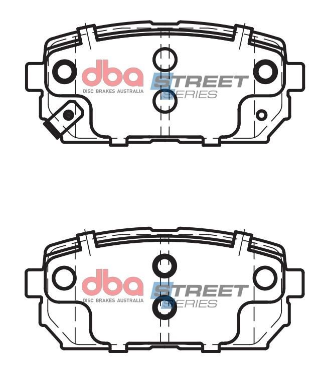 DBA SS STREET SERIES BRAKE PADS [ Hyundai i45, ix35 / Kia Rondo / 2009-> R  ] - TecDoc Only