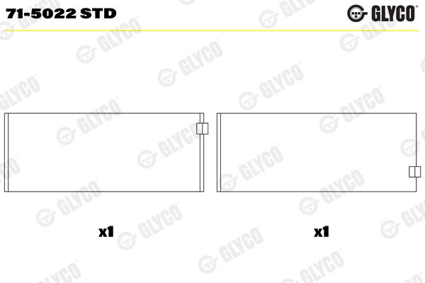 Connecting Rod Bearing 71-5022 STD