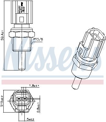 Sensor, K&uuml;hlmitteltemperatur