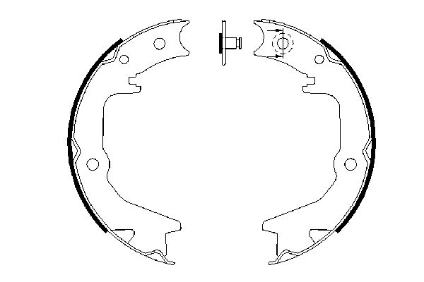 Brake Shoe Set, parking brake 0 986 487 685