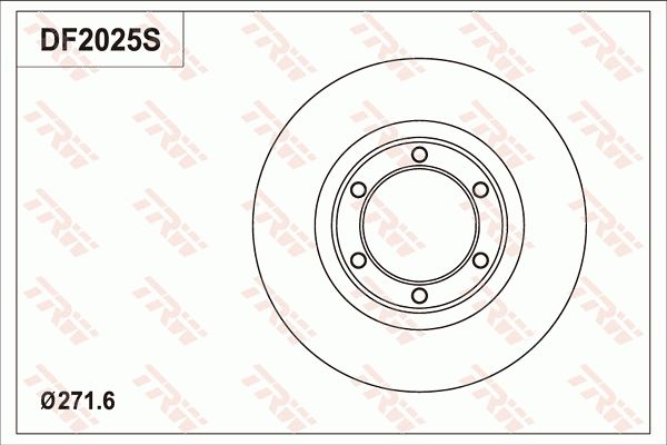 TRW BRAKE DISC - TecDoc 1