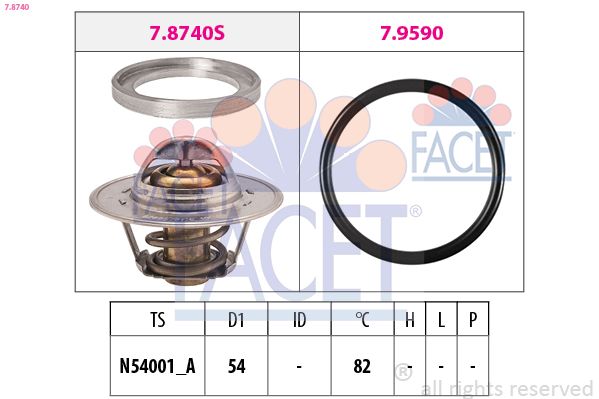 Thermostat, coolant 7.8740