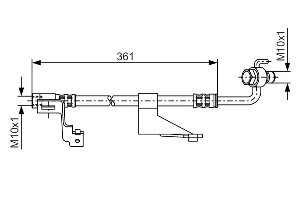 BOSCH 1 987 476 821 Brake Hose