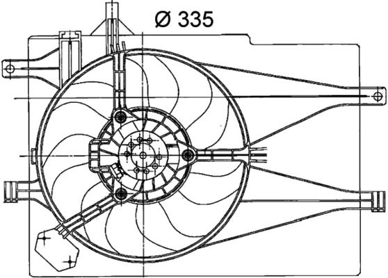 Ventilador, refrigeración del motor