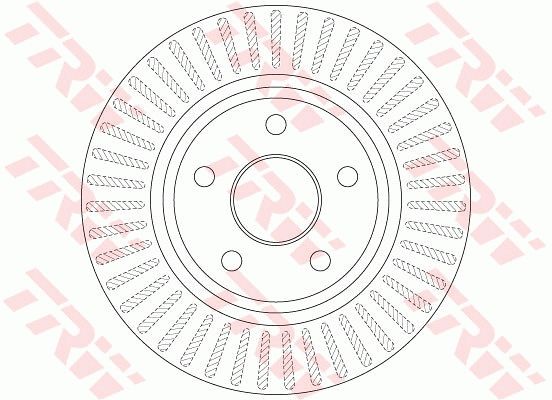 TRW BRAKE DISC - TWIN PACK - TecDoc 1