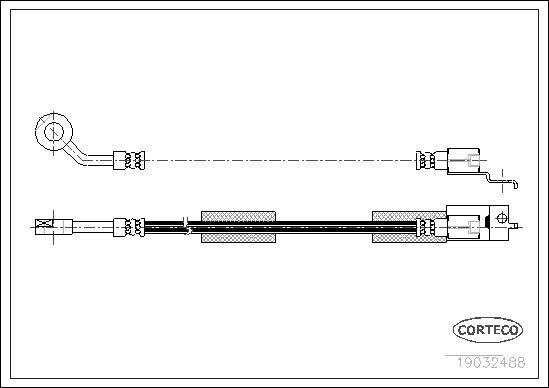 FLEXIBLE DE FREIN JEEP CHERROKEE  0705