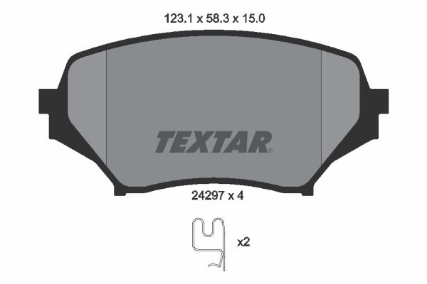 Brake Pad Set, disc brake 2429701