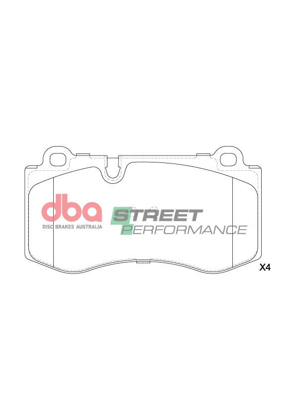 DBA  SP PERFORMANCE  BRAKE PADS [ MERCEDES-BENZ S350 W221 2011-2013 F ] - TecDoc Only