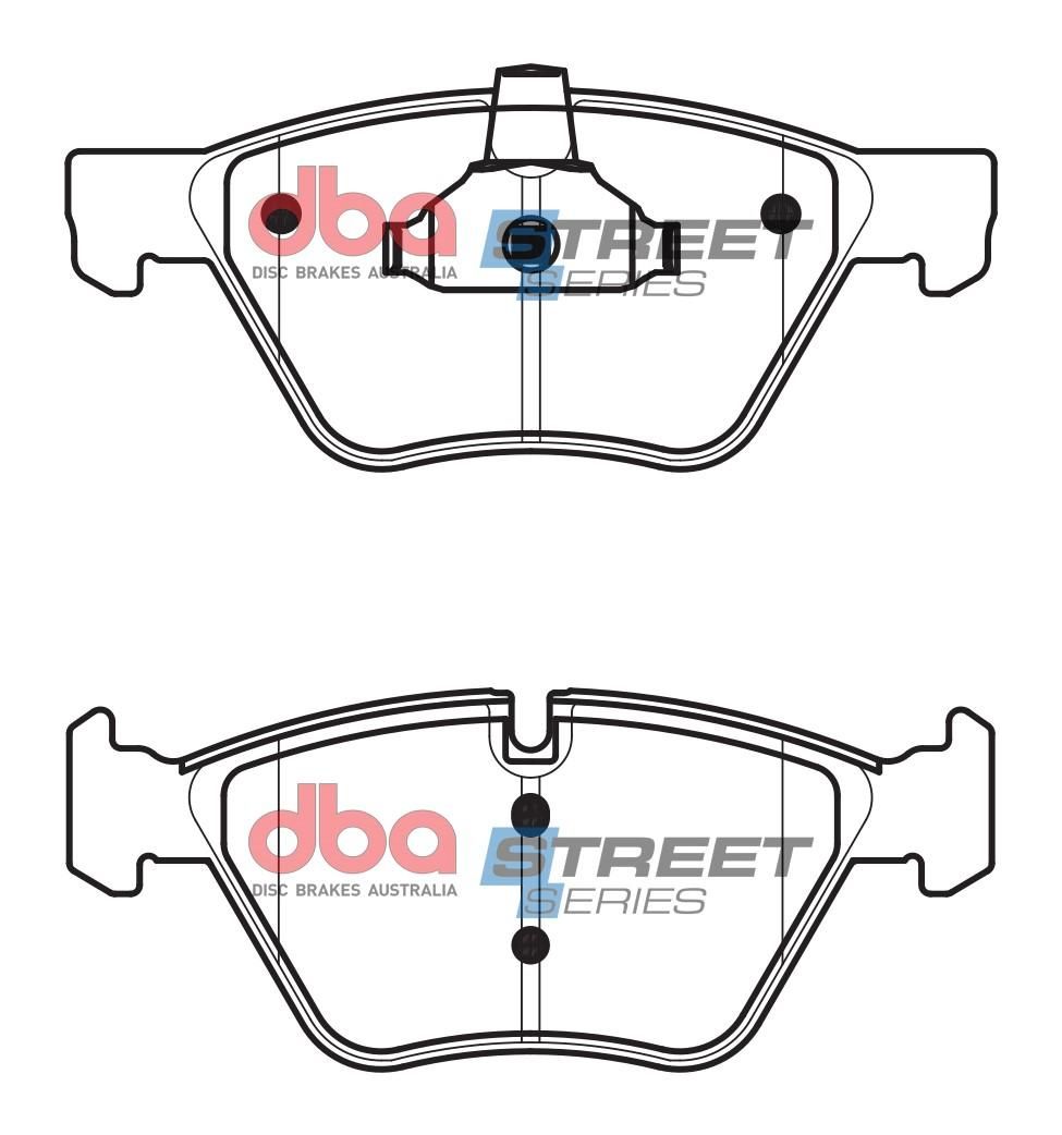 DBA SS STREET SERIES BRAKE PADS [ BMW 2003-2014 F ](suits wear sensor DBAWS1041, DBAWS1042, DBAWS1048, DBAWS1051, DBAWS1053, DBAWS1054, DBAWS1083 ) - TecDoc Only