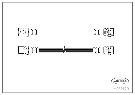 FLEXIBLE DE FREIN OPEL-VAUXHALL  0705