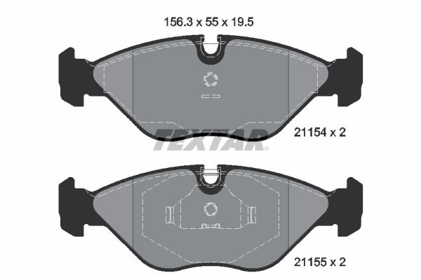 Brake Pad Set, disc brake 2115402