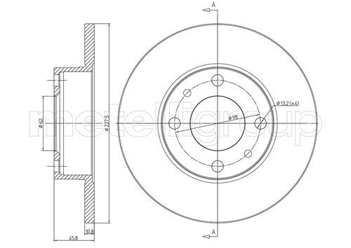 METELLI 23-0014 - Bremsscheibe