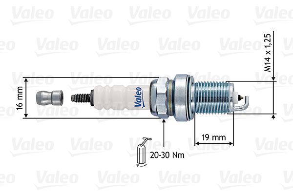 BOUGIE ALLU SAAB 900,9000,9-3, 2.0