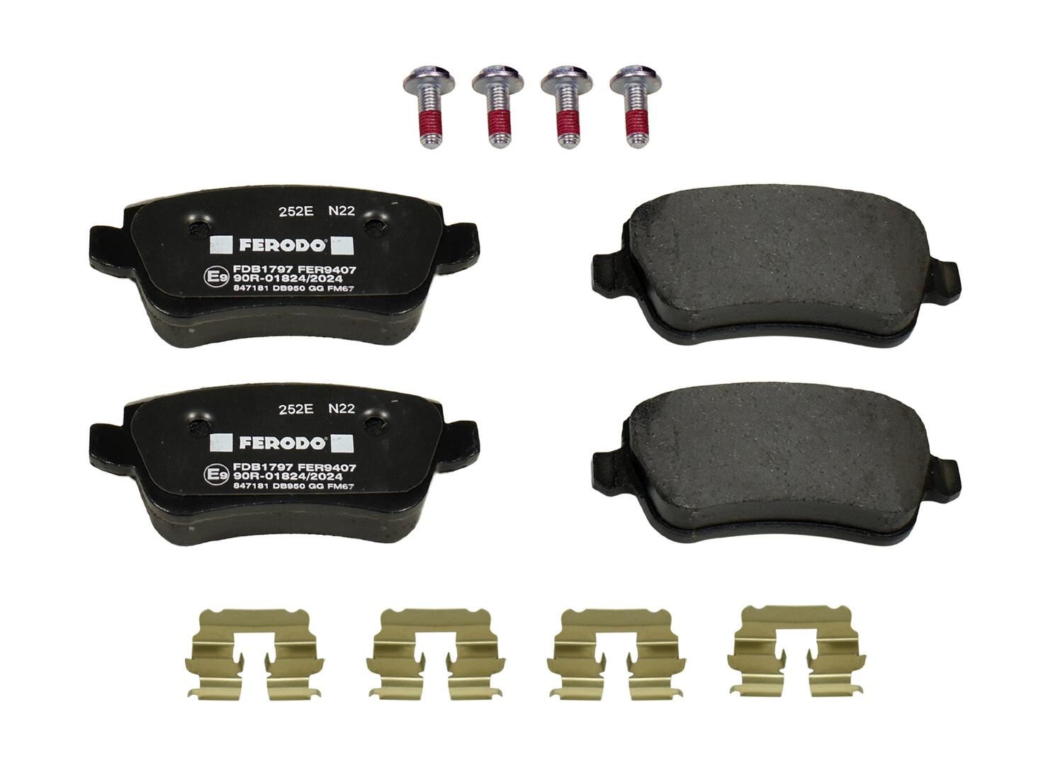 FERODO FDB1797 - Bremsbelagsatz, Scheibenbremse PREMIER