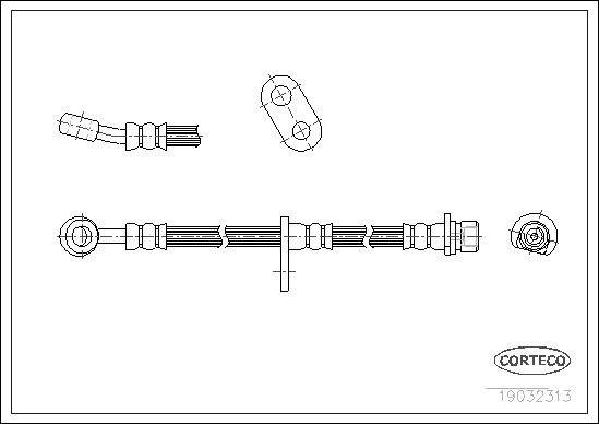 FLEXIBLE DE FREIN HONDA CIVIC VI  0705