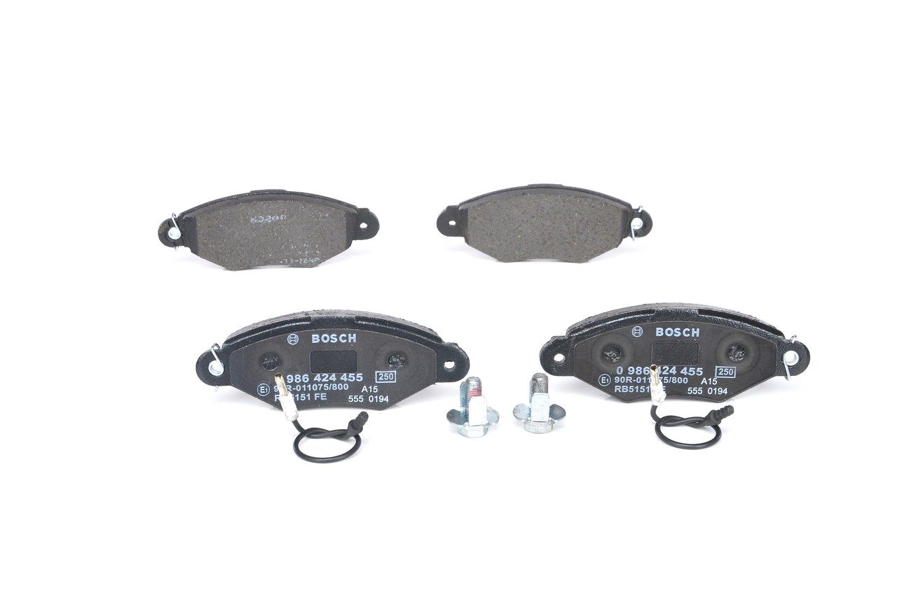 Brake Pad Set, disc brake 0 986 424 455