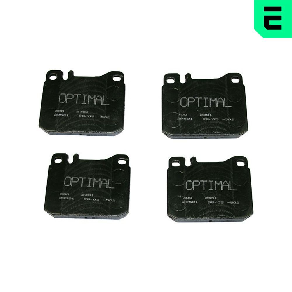 OPTIMAL BP-02301 - Bremsbelagsatz, Scheibenbremse