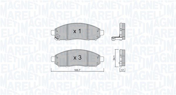 Brake Pad Set, disc brake 363916060982