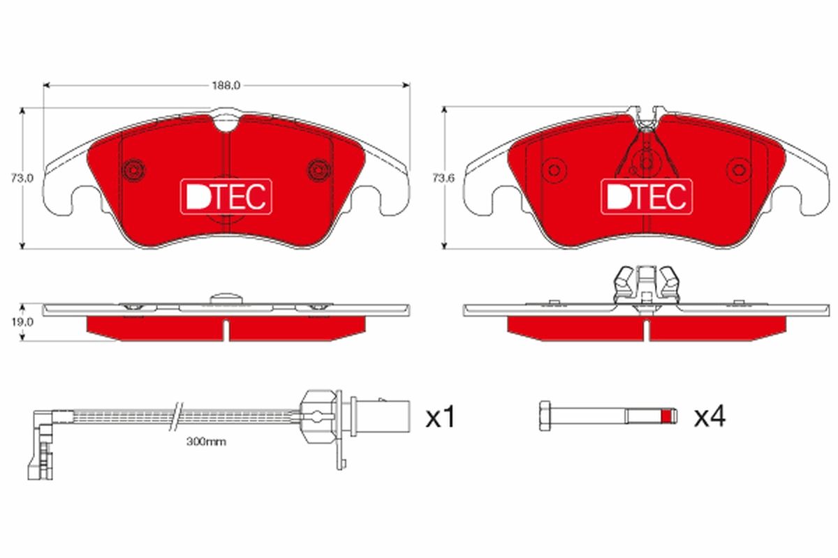 Brake Pad Set, disc brake GDB1768DTE