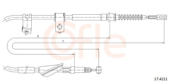 COFLE 17.4211 - Seilzug, Feststellbremse