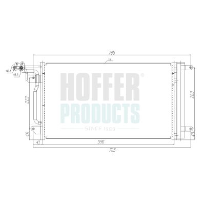 991034 HOFFER kondenzátor, klíma