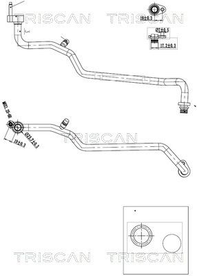 TRISCAN 9010 16006 - Hochdruck-/Niederdruckleitung, Klimaanlage
