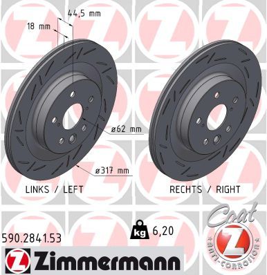 Zimmermann 590.2841.53 Bremsscheibe