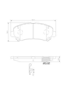 MAZDA CX-8 KG 18- (FRT) *Holes, Thickness 17mm - TecDoc Only
