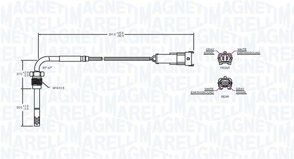 Sensor, Abgastemperatur