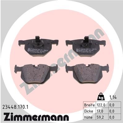 Brake Pad Set, disc brake 23448.170.1